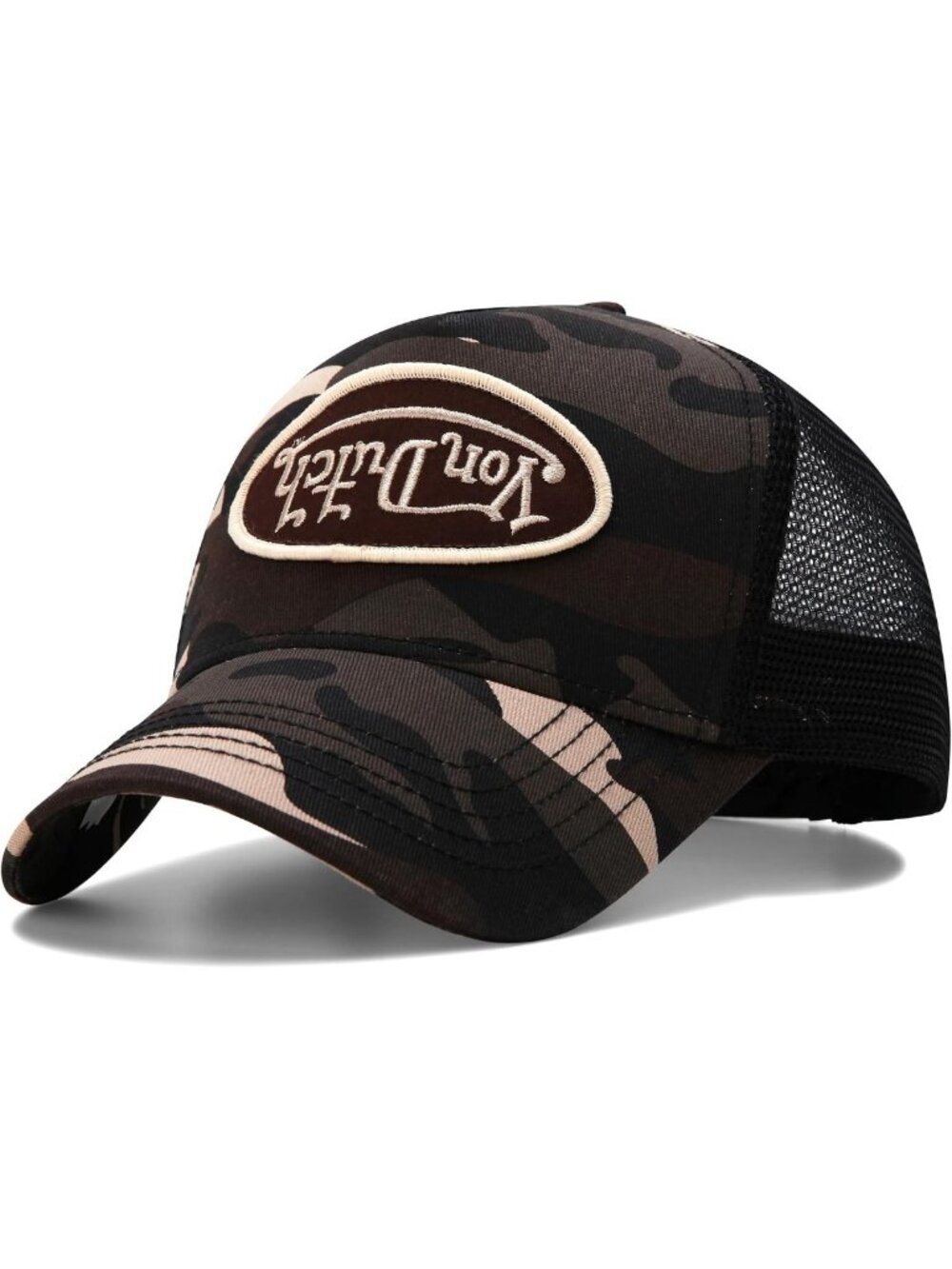 Stylish Monogram Trucker Cap | Mesh Back, Curved Bill, Adjustable Snapback